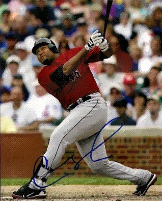 Autographed/Hand Signed 8x10 Photo Carlos Lee Houston Astros