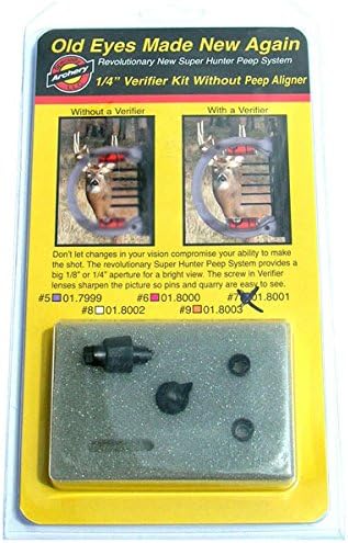 Speciality Archery 1/4in Hooded Peep Kit w/ #6 Verifier (Pink)