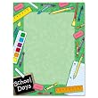 Geographics Design Paper, School, 24 lb, 8.5 x 11 Inches, 100 Sheets Per Pack (46896)