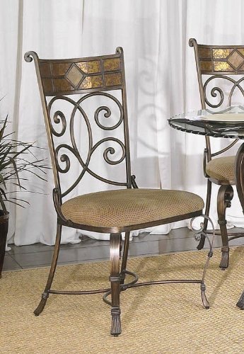 Metal With Copper Accents Side Chair [Set of 2]