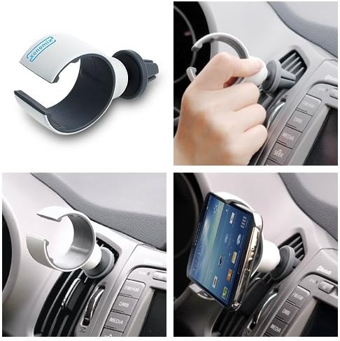 Car Mount, xenomix (TM) C lock Air Vent Universal Smartphone Car Mount Holder Cradle for iPhone 6 6+ 5 5S 5C 4 4S Samsung Galaxy S5 S4 S3 Note 3 and all Smartphones