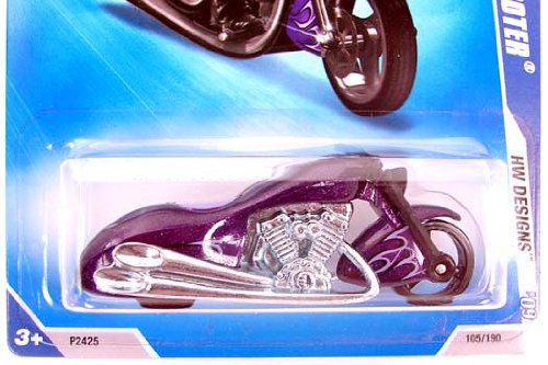 Hot Wheels 2009 HW Designs #105 166 Scorchin' Scooter Collectible on Short Card 09 10