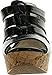 Kayleen Evie-2 Womens Patent Silde On Platform High Heel Wedge Sandals