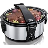 Hamilton Beach 33461 Stay or Go 6-Quart Portable Slow Cooker