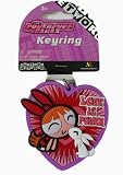 Cartoon Network Powerpuff Girls keychain - Love is Power Blossom rubber key ring