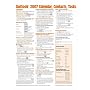 Microsoft Outlook 2007 Calendar, Contacts, Tasks Quick Reference Guide (Cheat Sheet of Instructions, Tips & Shortcuts - Laminated)