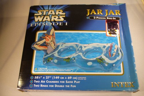 Star Wars Episode 1 Jar Jar 2-Person Ride-In Floating Pool Chair