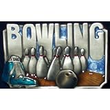 BOWLING PEWTER BELT BUCKLE BY SISKIYOU