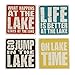 Lake Sayings Coasters - Lakehouse Gift