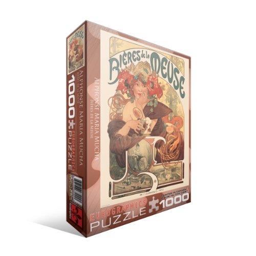 Bieres de la Meuse by Alfons Mucha 1000-Piece Puzzle Bieres de la Meuse by Alfons Mucha 1000-Piece Puzzle