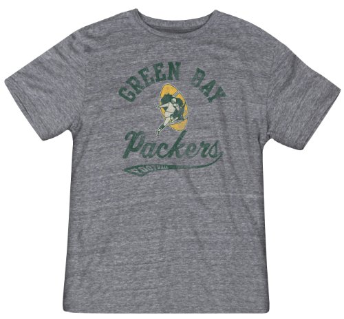 NFL Men's Green Bay Packers Retro Big Sweep Tee (Black, XX-Large)