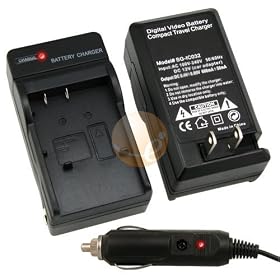 Compact Battery Charger Set for Sony NP-FE1 (Cyber-shot DSC-T7)