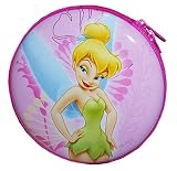 Pink Disney Princess Fairy Tinkerbell Tinker Bell Tin Cd DVD Holder Case