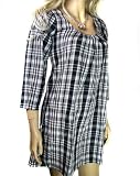 Ladies Black and White Check Dress or Long Tunic for Women