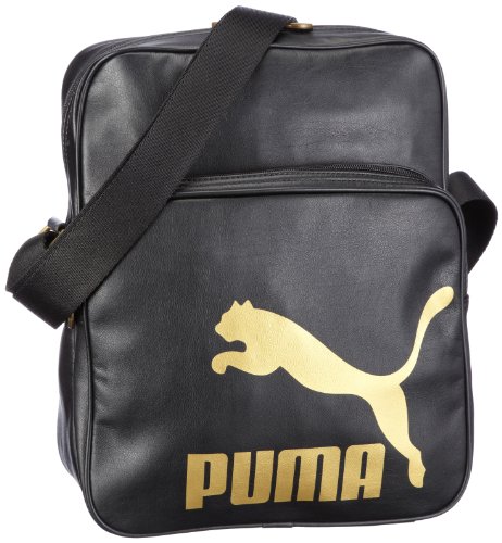 PUMA Originals Flight Bag, black-gold, 16 liters, 069968 01 Preisvergleich