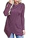 ChongXiao Womens Fashion Slash Shawl Long Sleeve Cardigan Blouse Tops Sweatershirt