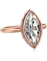 T Tahari Navette Crystal Ring, Size 7