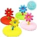 Rimobul 4 Pcs Lovely Flower Leakproof Silicone Cup Lid Cover (flower)