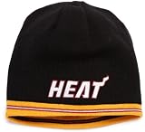 NBA Men's Reversible Knit Hat - Kc35Z, Miami Heat, One Size , Miami Heat , Garnet/Black
