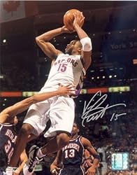 Vince Carter White Raptors Uniform Autographed / Signed 8x10 Photo