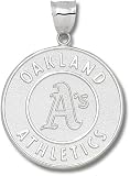 Oakland Athletics Round Logo Giant Charm/Pendant -14K/10K, Stainless Steel or Gold Plated
