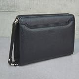 DAKS〔ダックス・ケンブリッジ〕本革製セカンドバッグA70581(ブラック)