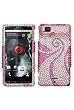 Reinforced Diamond Phone Cover Case Phoenix Tail For Motorola Droid X