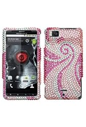 Reinforced Diamond Phone Cover Case Phoenix Tail For Motorola Droid X