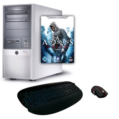 Belinea o.max 3 Special (Intel Core 2 Quad 2,5 GHz, NVIDIA GeForce 9800GTX, 4 GB RAM, 750 GB HDD, DVD+/-RW, Vista Home Premium) + Assassin´s Creed + MS Side Winder Gamer Mouse + MS Reclusa Gaming Keyboard