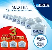 Brita - L07324 - Pack de 9 Cartouches filtrantes Maxtra + 3 Cartouches OfferteS - Capacité de filtration unitaire d'environ 150 litres
