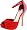 Steve Madden Women's Haadly-S Open-Toe Pump,Red Suede,5.5 M US