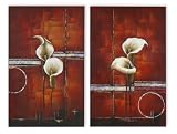 STRETCHED CANVAS SET OF 2 30X48 EA