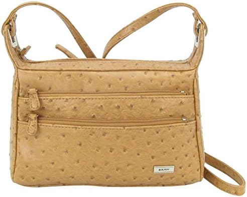 Koltov Beaumont In Ostrich Crossbody Handbag One Size Brown