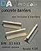 CONCRETE BARRIERS / SET CHECKPOINT. MATERIAL â€” GYPSUM 1/72 DAN MODELS 35403