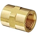 Eaton Weatherhead 3300X6 Brass CA360 Fitting, Coupling, 3/8" NPT Female