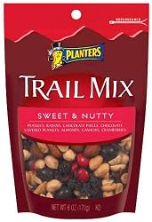 Planters Trail Mix, Sweet & Nutty, 6-Ounce Bags (Pack of 12)