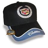 Cadillac Crest Hat Cap Black Blue (Apparel Clothing) by Gregs Automotive LLC