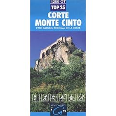 Carte de randonn�e : Corte, Monte Cinto