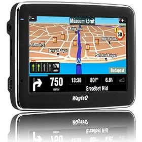 WayteQ x850 Drive Sat Nav - 4,3" full EU, MP3 and video media player