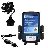 Toshiba e800 Auto Cup Holder with Car Charger - Uses Gomadic TipExchange