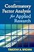 Confirmatory Factor Analysis for Applied Research (Methodology In The Social Sciences)