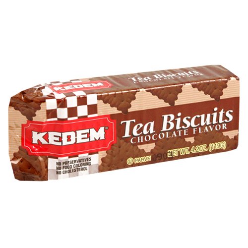 Kedem Tea Biscuits, Chocolate, 4.2-Ounce (Pack of 24) by Kedem