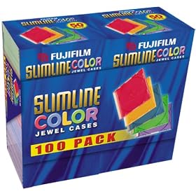 Fuji CD R DVD Slim Jewel Case  color