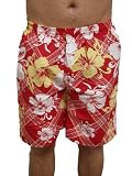 Badeshorts Bermuda Shorts elastischer Badehose Hawaii S M L XL XXL