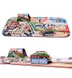 Military Patrol Tank Tin Wind Up w/ Platform