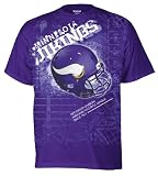 NFL Men's Minnesota Vikings Helmitude Tee (Regal Purple, Large)