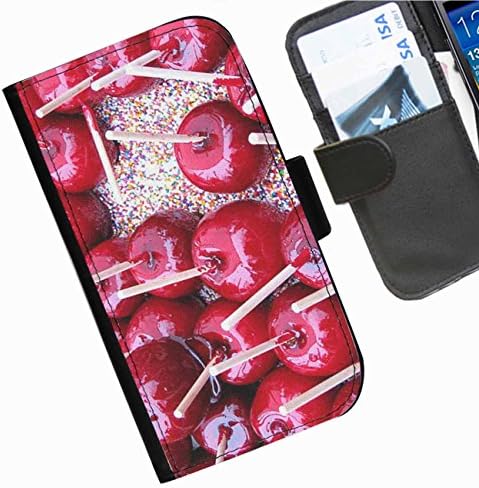 Hairyworm - Sweets Iphone 5, 5s leather side flip wallet phone case, cover