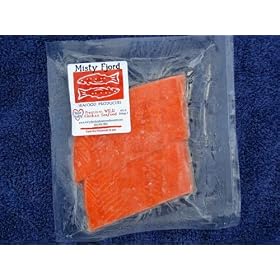 Wild Alaskan Sockeye Salmon portions - 10 lb case