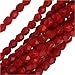 Jablonex Czech Fire Polished Glass Beads 4mm Round - Opaque Cherry Red (50)