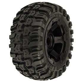 Excavator XTR Tire w Molded Foam: PRO 5T,5B Wheel by Pro-line Racing